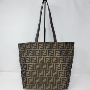 FENDI Vintage Zucca Tote Shoulder Bag